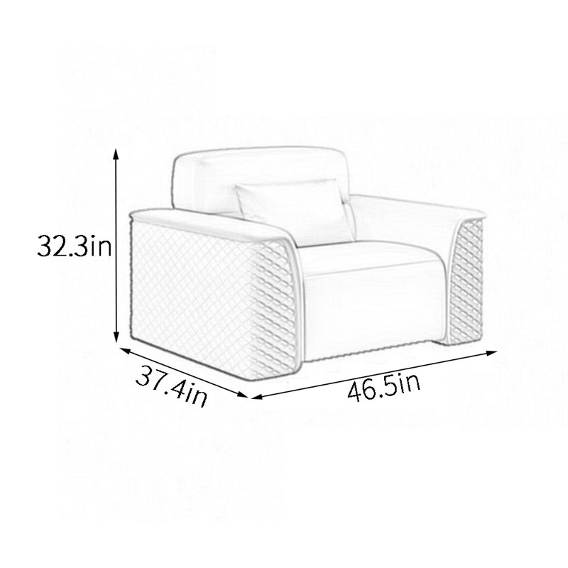Fauteuil d'appoint moderne et luxueux
