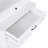 White Bathroom Storage Cabinet with Two Doors, Drawers, Adjustable Shelf & Three Open Shelves – Durable MDF Construction