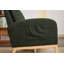 Chaise berçante d'appoint moderne avec pieds en bois massif, dossier haut et poche latérale, fauteuil oscillant rembourré pour le confort et le style-2064323986