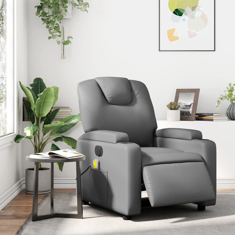 Fauteuil inclinable manuel vidaXL, réglable, en tissu, Black Polyester, Power