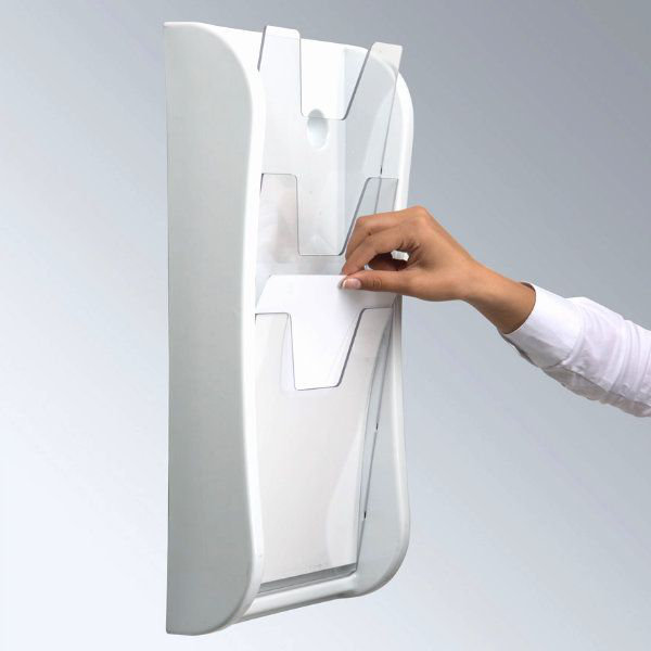 Porte-brochures mural prime, Blanc