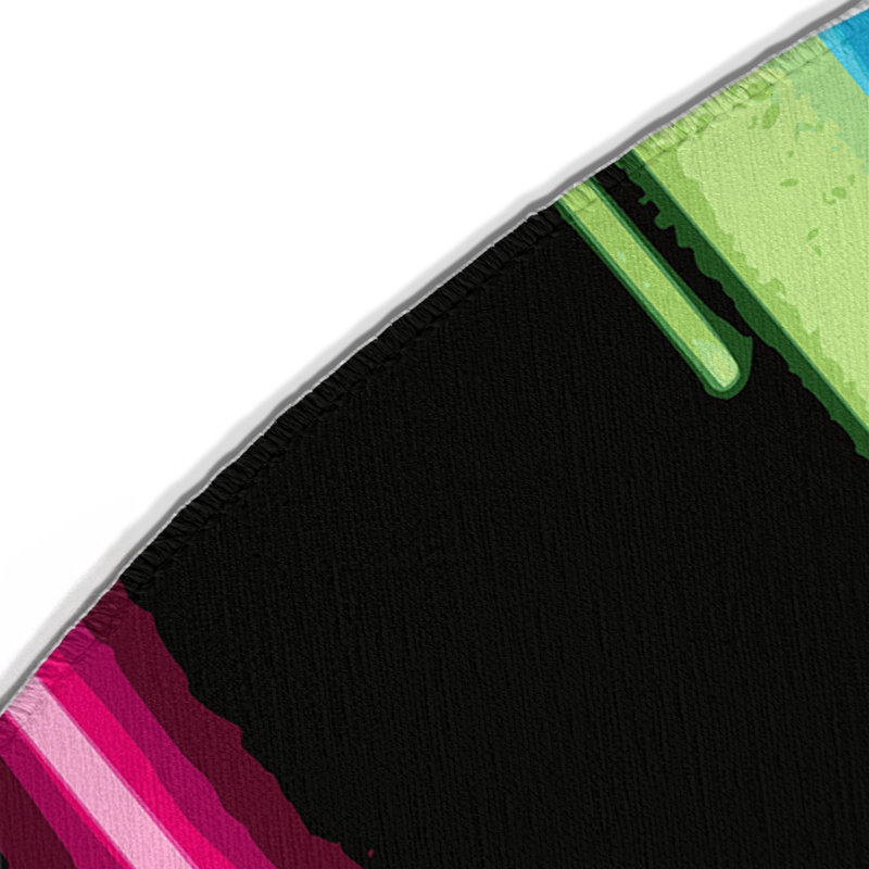 Tapis intérieur et extérieur fluorescent, Rond 5 pi