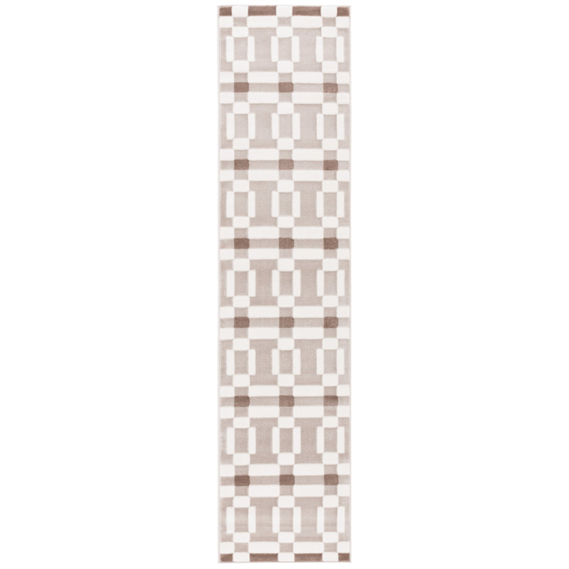 Nesler Performance Geometric Rug, Runner 2'3" x 8'