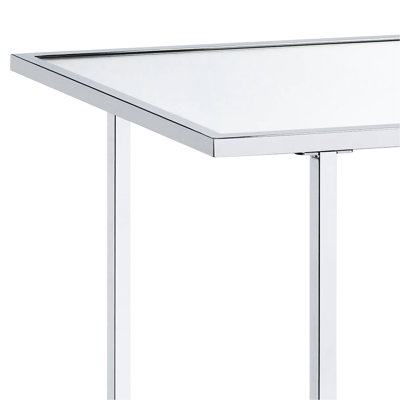Console à miroir en faux marbre - Style contemporain pour votre maison avec surface de tablette au look chic