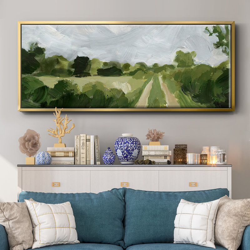 Meadow Trail II - Framed Canvas