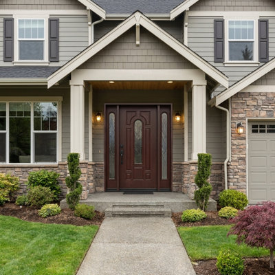 BGW Doors 60 in. x 80 in. Fiberglass Prehung Front Entry Door