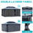 12X16FT Aluminum Double Polycarbonate Roof Hardtop Gazebo For Garden,Backyard,Etc.