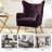 Avianna 29.25" Wide Tufted Velvet Wingback Chair-1947948701