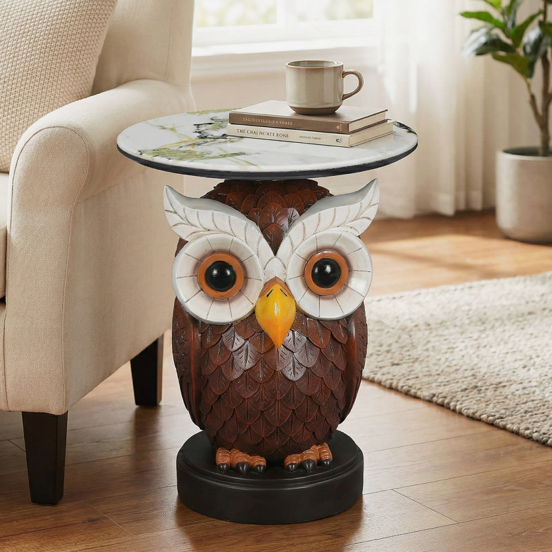 Table d'appoint hibou