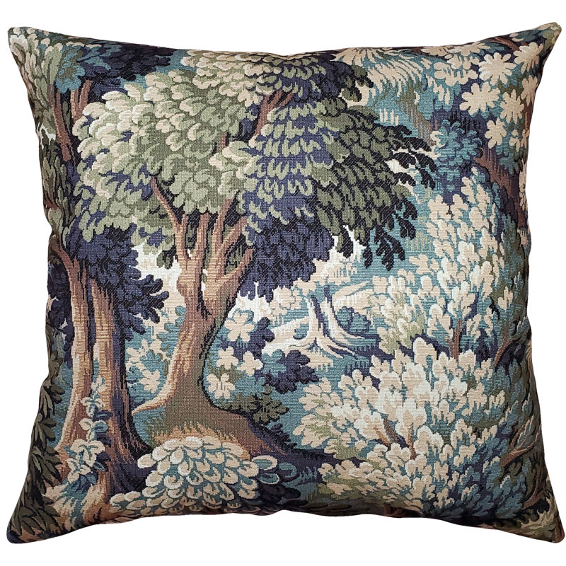 Coussin décoratif en coton Somerset, Vert