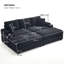 Ensemble de canapé-lit modulaire convertible combiné avec rangement pour accoudoirs, porte-gobelets et port USB, idéal pour divers espaces de vie-2056785005