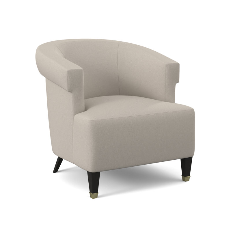 Madame Barrel Chair, Elise Linen, Espresso