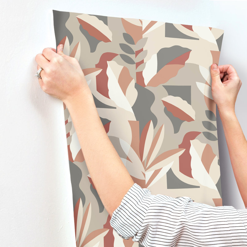 Papier Colle Wallpaper, Red
