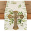 Chemin de table He Is Risen - multicolore, décoration de table de vacances intérieure / extérieure printemps / été
