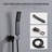 Shower System Shower Faucet Combo Set Wall Mounted With 10" Rainfall Shower Head And Handheld Shower Faucet