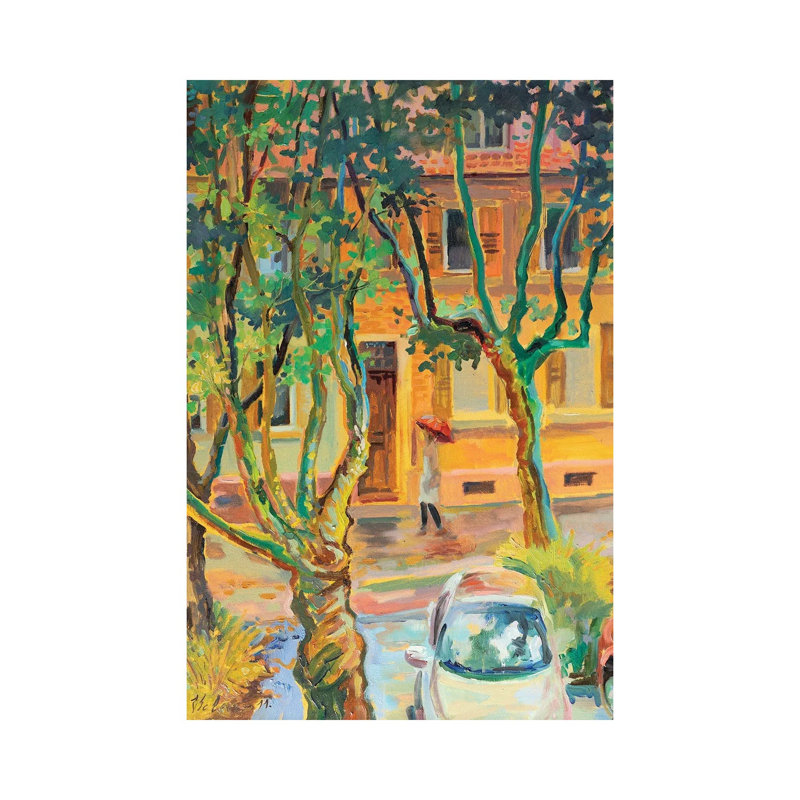 From My Window by Katharina Valeeva - Wrapped Canvas Painting, 20.32 cm H x 30.48 cm W