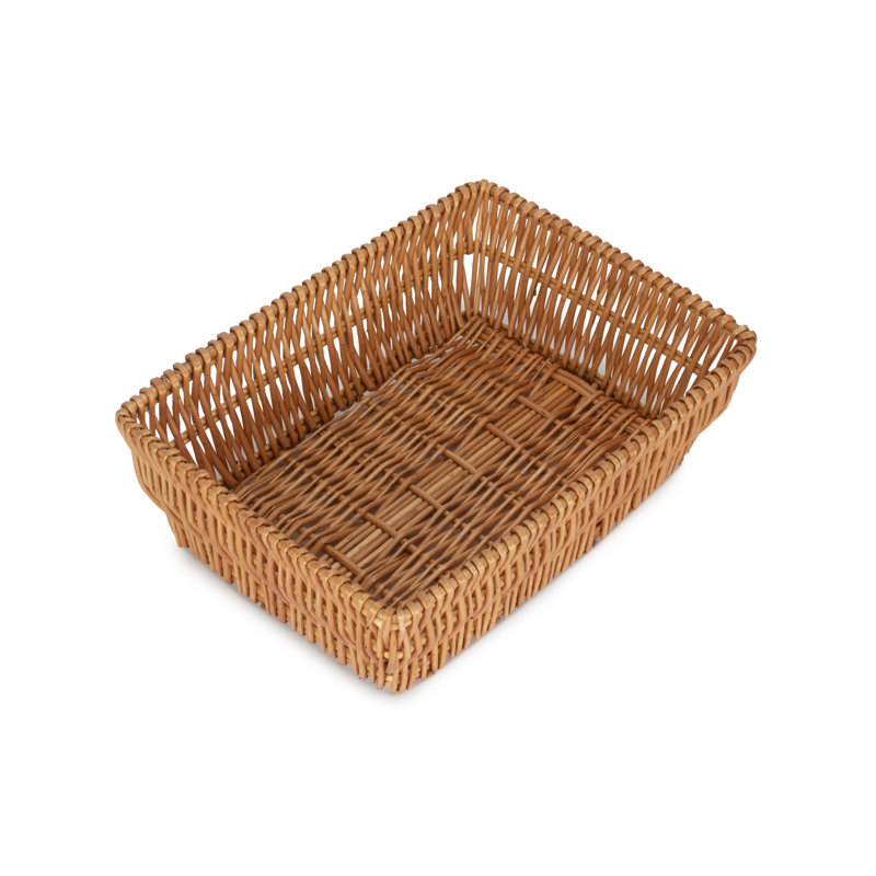 Jumbo Packaging Willow Wicker Tray Basket, 16cm H x 50cm W x 36cm D