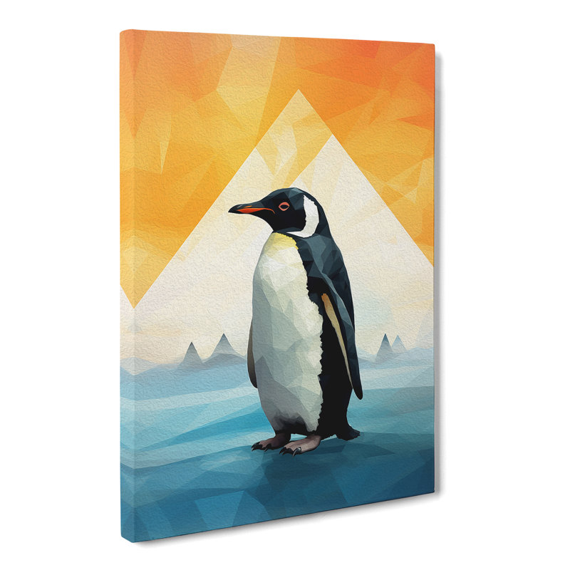 Penguin Geometric No.3 - No Frame Print, 50cm H x 35cm W x 3cm D