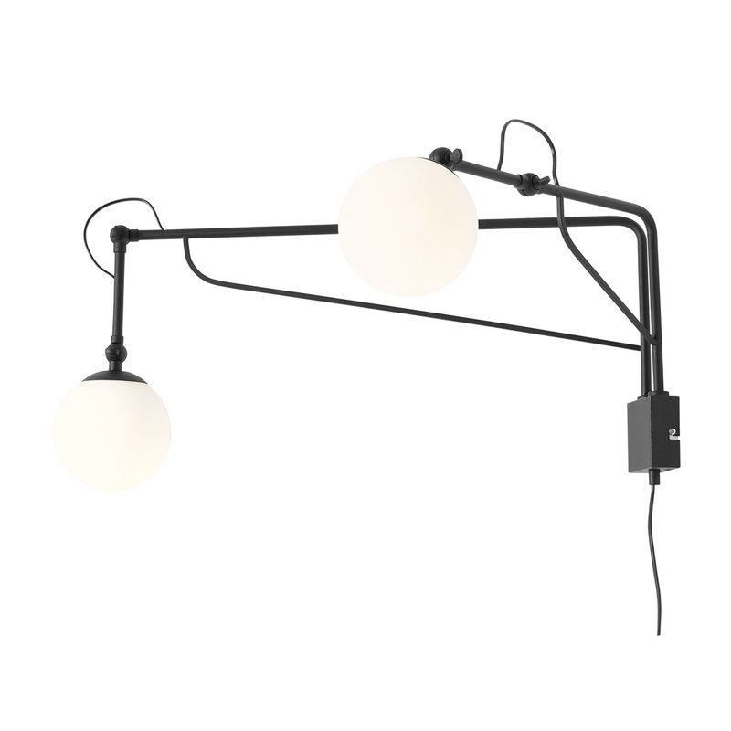 Roma Steel Swing Arm Sconce