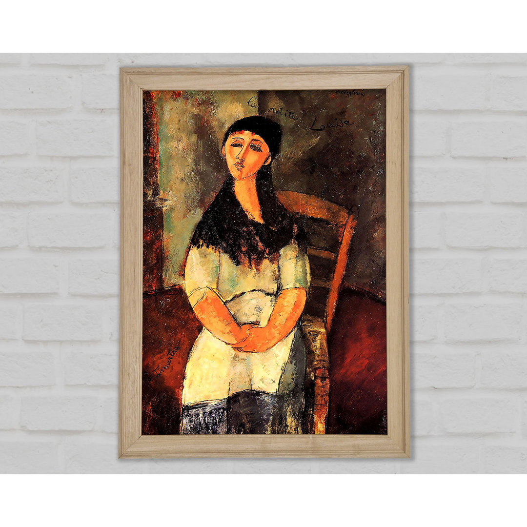 Die kleine Louise von Modigliani - Einzelne Bilderrahmen Kunstdrucke