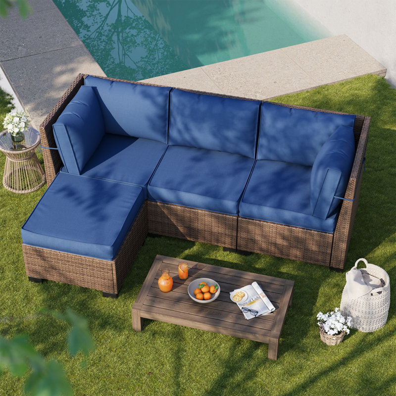 9-Piece Outdoor Chair Cushions Set, Patio Furniture Cushions Replacement with Foam Seat Cushions, Non-Slip Outdoor Seat Cushions for Patio Furniture & Outdoor Couch.