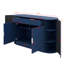 Buffet de rangement moderne à 2 portes et 2 tiroirs avec tablettes à 3 niveaux et porte latérale incurvée Modern-1489896642