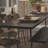 Farmhouse Solid Wood Top Metal Base Dining Table-38670248-38670249
