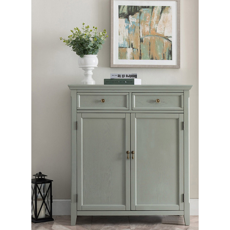 Armoire à chaussures minimaliste en bois massif de grande capacité
