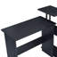 Bureau d'écriture en L Gibson avec tablette latérale à 3 niveaux-445122826
