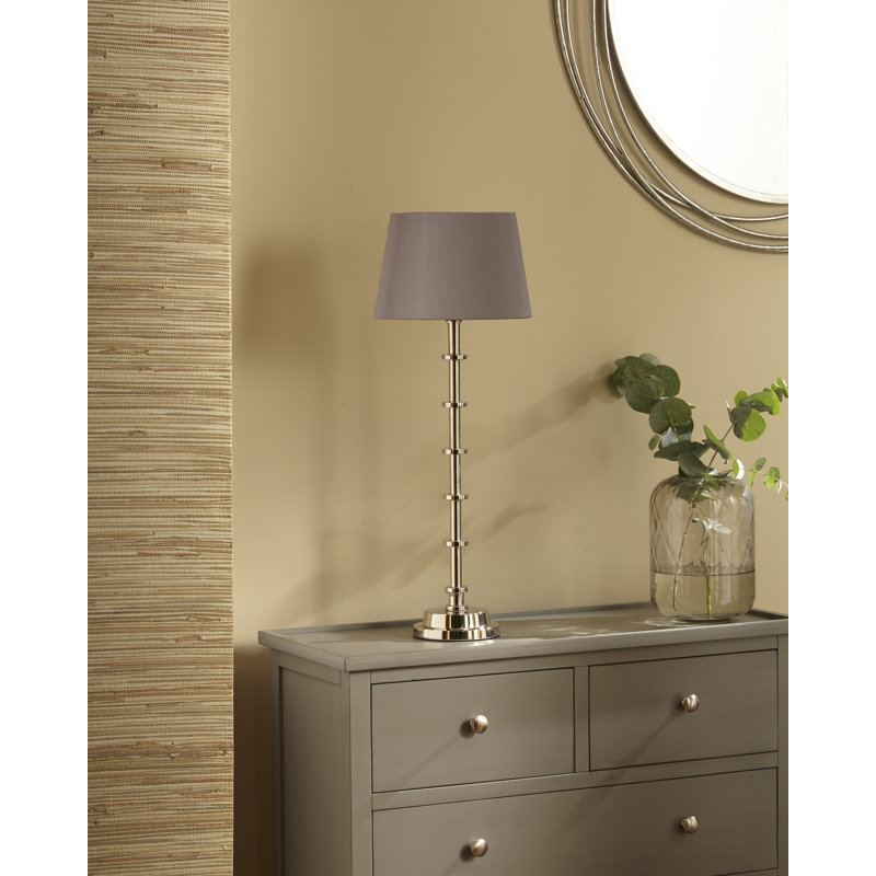 Martha Oval Silk Mix Tapered Lampshade, Brown, 25cm H x 45cm W x 27cm D