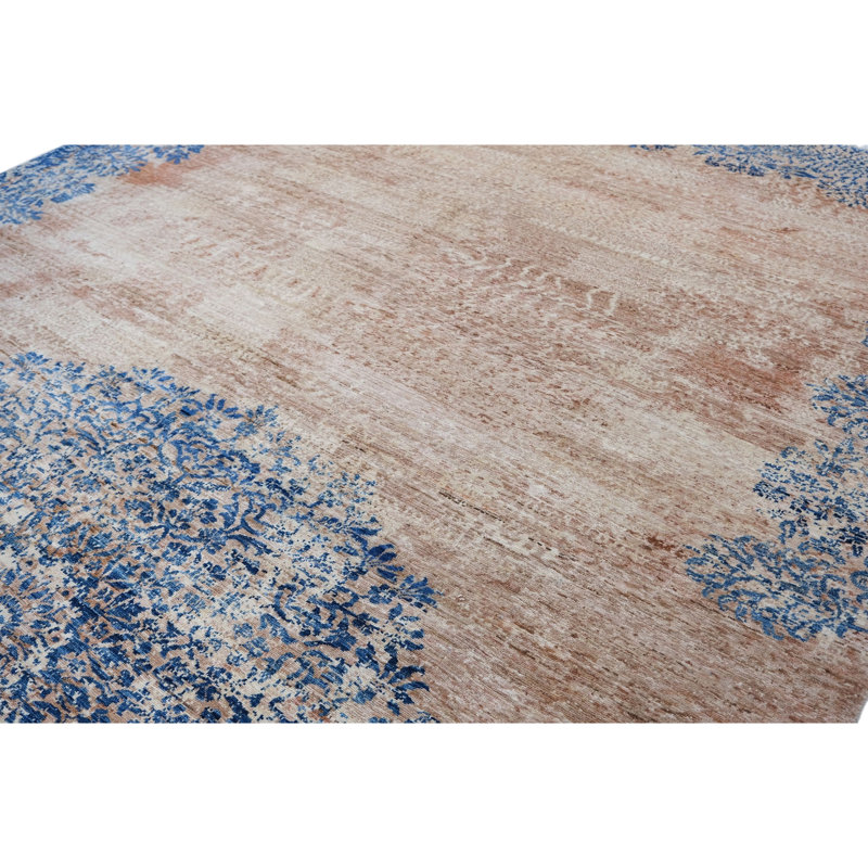 Hand Knotted Wool Area Rug