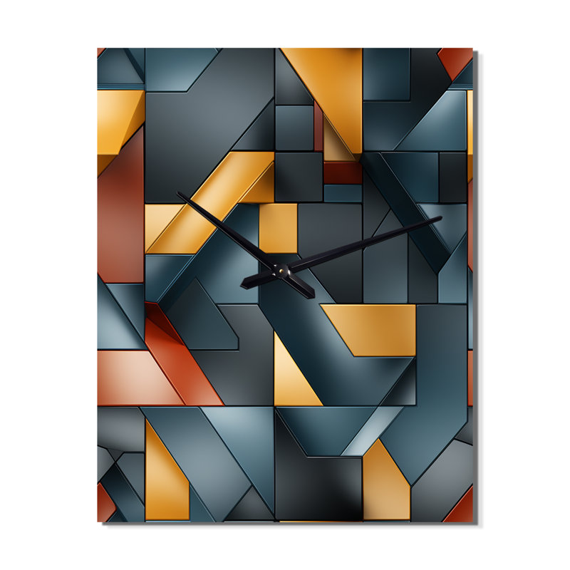 Jasminerose - Horloge murale moderne, Grand