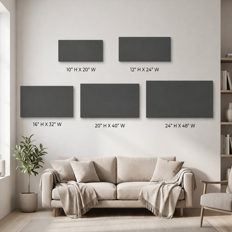 Aurore boréale verte au-dessus d'un iceberg blanc dans un océan sombre - Tableau sur toile, L 20 po x H 10 po