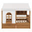 Lit House avec 2 grands tiroirs, bibliothèque latérale avec bande DEL-132132009