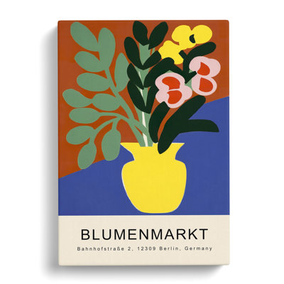Berlin Flower Market Exhibition No.4 - Wrapped Canvas
