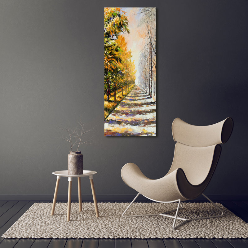 Winter And Autumn - Wrapped Canvas Print