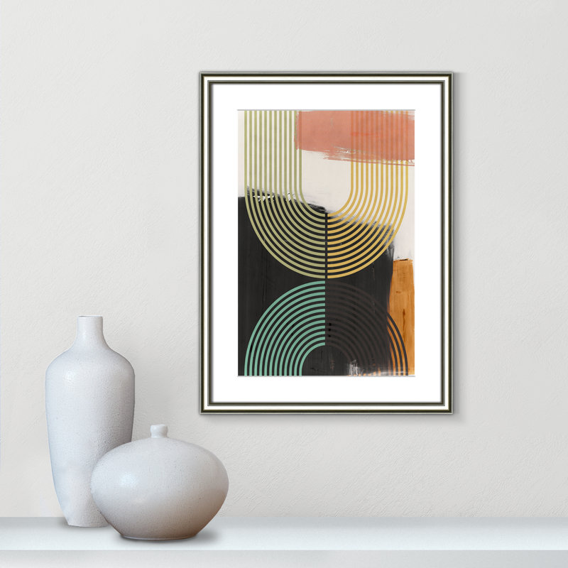 «Bolded II» par Isabelle Z, Matted Print, L 18,25 po x H 24,25 po, Argent classique