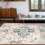 Tapis crème / bleu Azulejos-1220718414