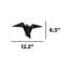 Applique murale oiseau en métal 3000K-559789711-559789708