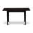 5 Piece Dining Set Contains a Rectangle Wooden Table with Removable leaf and 4 Padded Chairs, Black-123099960-123099963