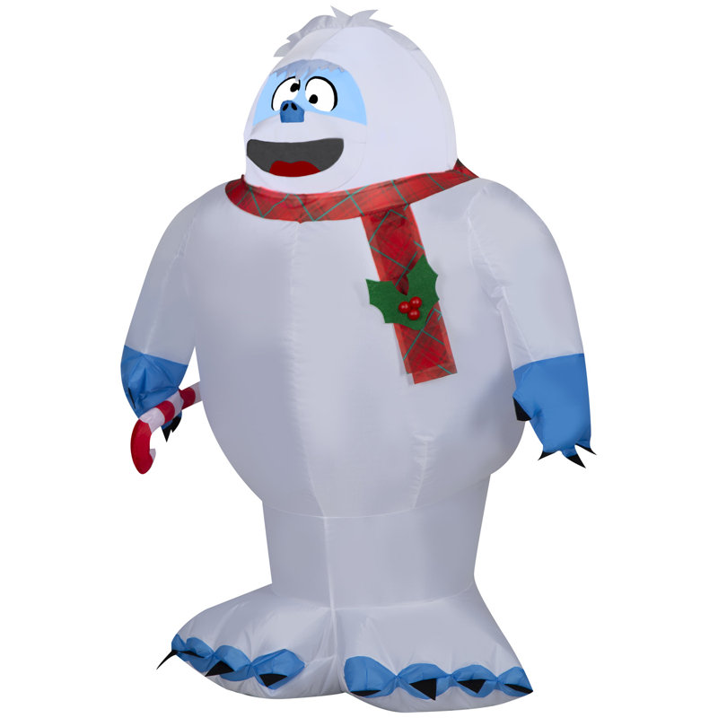 Christmas Inflatable Bumble with Candy Cane