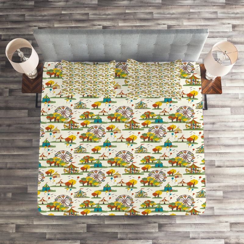 Modern & Contemporary Polyester Coverlet, King Bedspread + 2 Shams