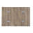 Danson Weathered Oak & Chrome Finish Accent Table
