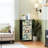 4 Drawer Dresser for Bedroom, Narrow Chest of Drawers, Wooden Top and Study Iron Frame 18"x37.5"-(WxH)