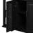 Black Rubber Wood Veneer Kitchen Island With Internal Storage Rack, 13.8"X41.7" Table, 6+2 Wheels, For Organization Extendable 47.2" Dimension, Top, Cabinets, Power Outlet, Mobile Function-1000421090