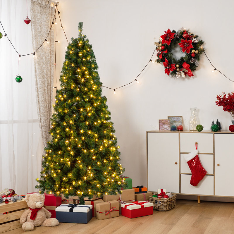 6' Lighted Pine Christmas Tree