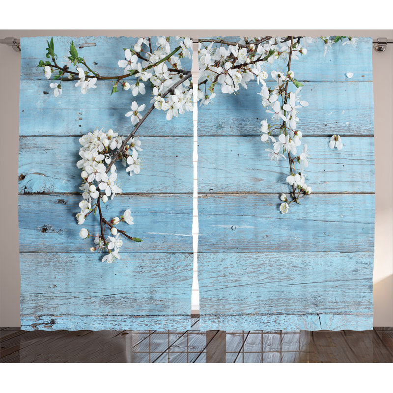 Emmalyn Semi Sheer Curtain Pair, 54" W x 90" L