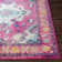 Adelia Machine Woven Oriental Pink Area Rug
