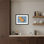 «Oranges on Blue» par Carrie Arnold, impression sur bois encadrée