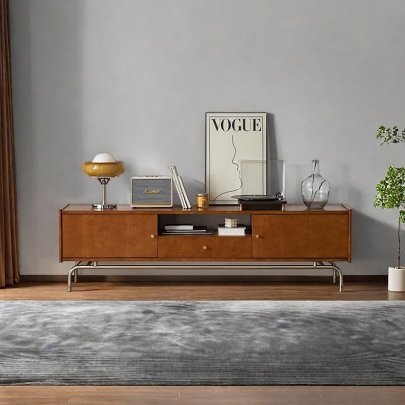 Retro furniture TV cabinet, 82.68"